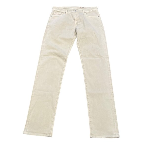 Adriano Goldschmied AG-ED Denim Mens 32x34 Tellis Modern Slim Jean Beige Stretch - Picture 2 of 12